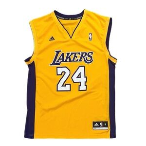 Used Adidas Los Angeles Lakers Kobe Bryant Jersey Gold Size Medium
